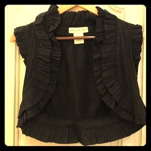 Boho chic ruffled vest